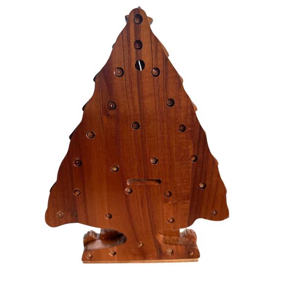 Handcrafted Christmas Tree Puzzle Tabletop Game - Picture 4 of 4